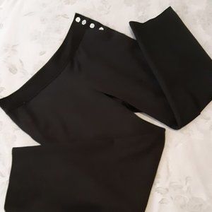 Ralph Lauren black stretch cotton pant petite size 12